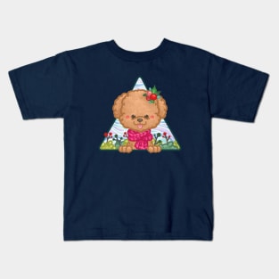 Christms Poodle Kids T-Shirt